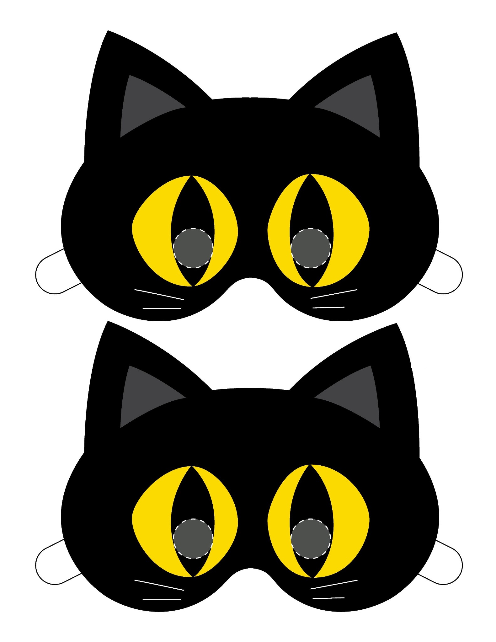 Маска для квадробики кошки шаблон. Маска кошки из бумаги. Маска кошки шаблон. Маска из бумаги котенок. Маска черного кота.