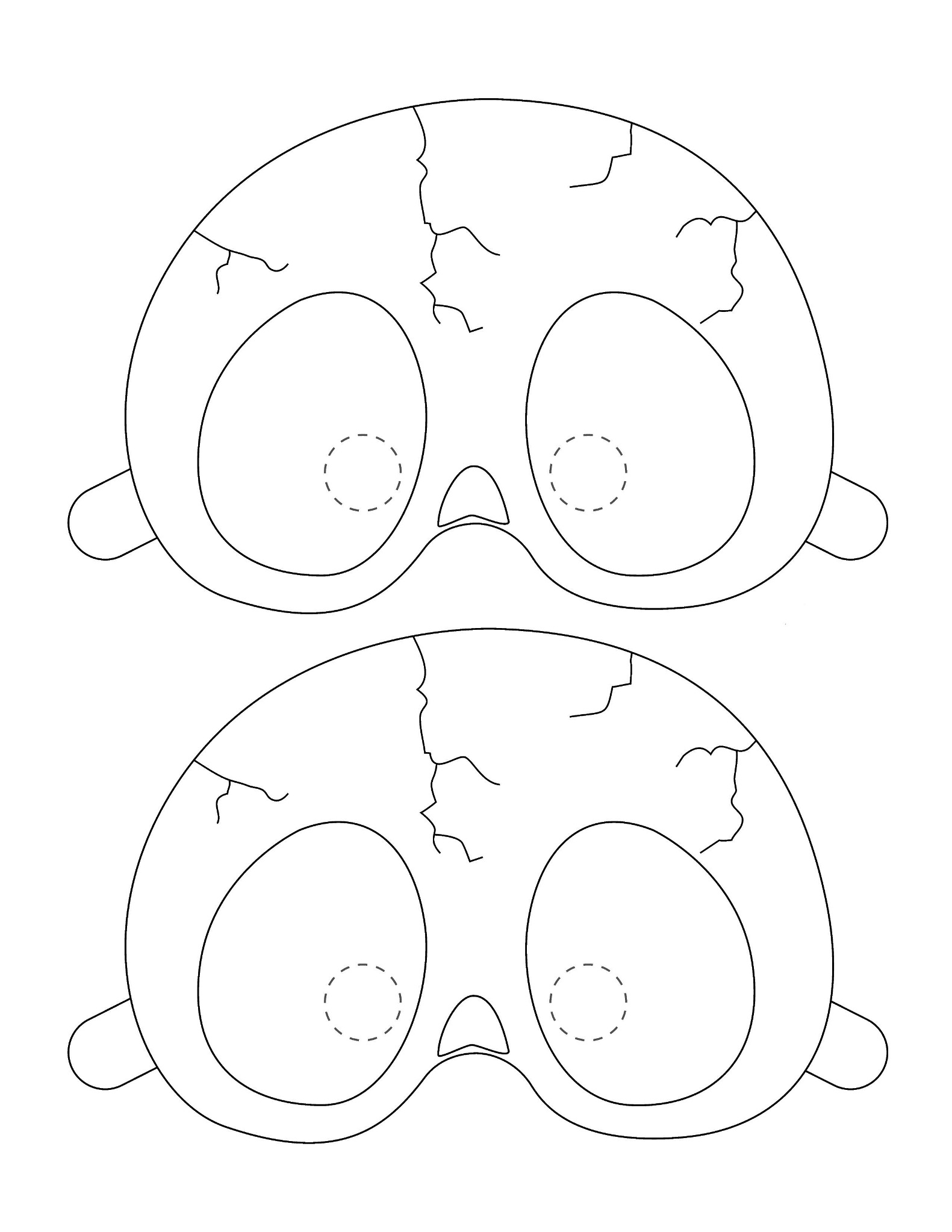 Инструкция маска на Хэллоуин Филин Бубо